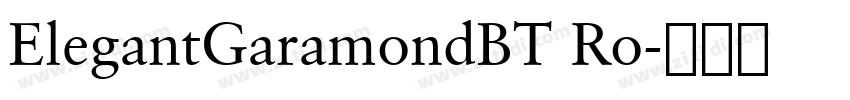 ElegantGaramondBT Ro字体转换